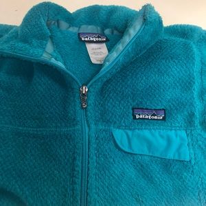 Patagonia fleece zip pullover green small